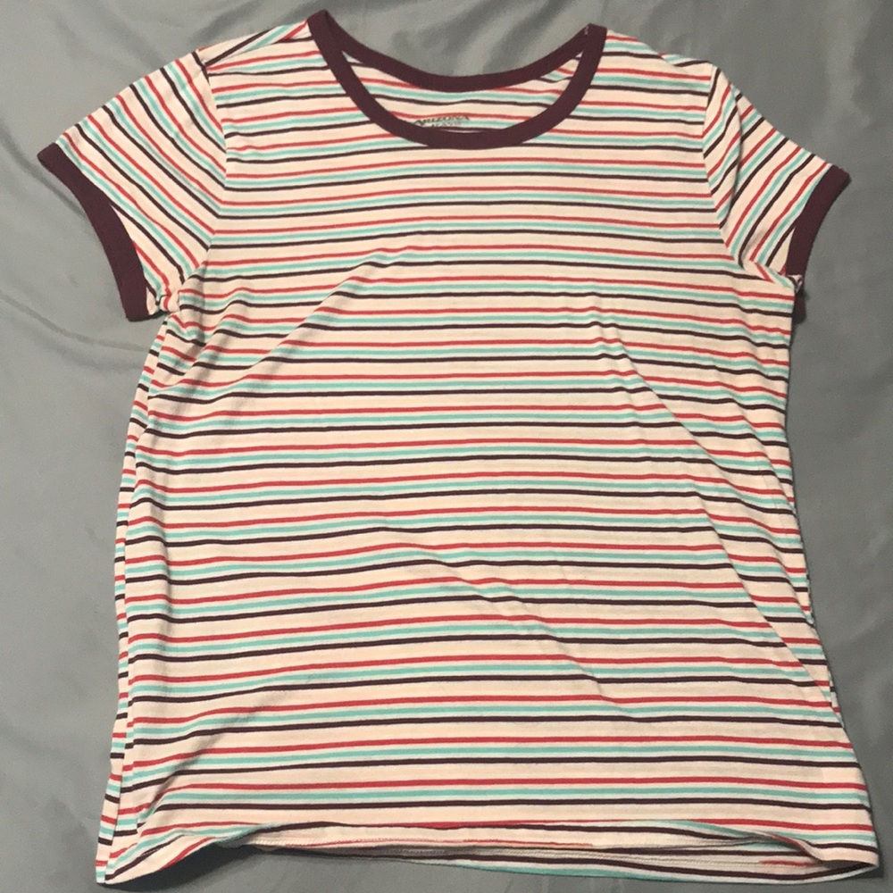 Arizona Jeans Striped Ringer Tee